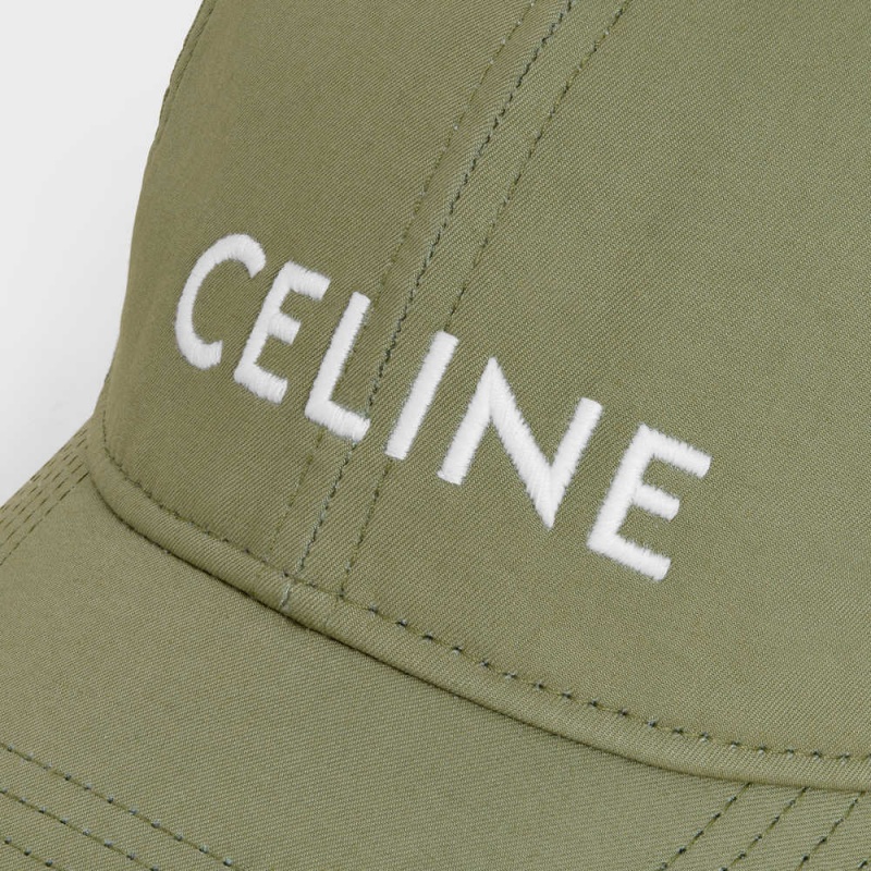 VERT GRISE Celine BASEBALL IN COTTON Cap | CL-592364