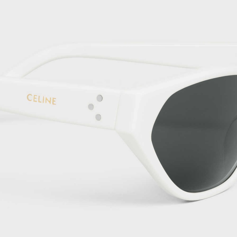 White Celine Cat Eye S251 in Acetate Sunglasses | CL-592431