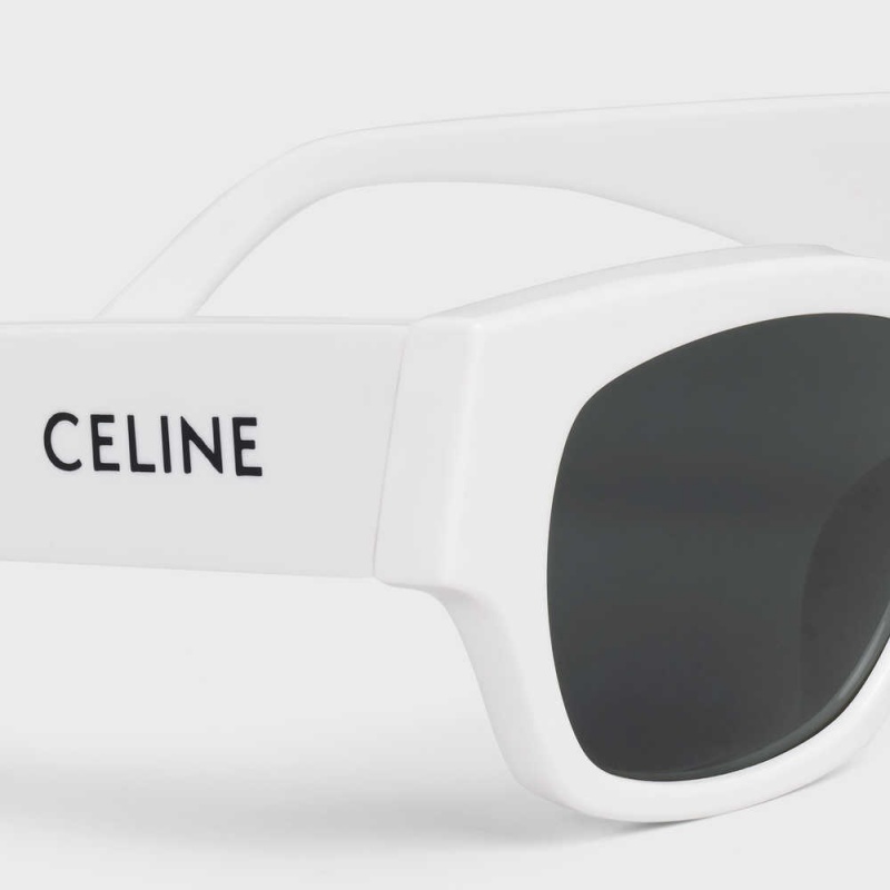 White Celine Monochroms 01 in Acetate Sunglasses | CL-592416