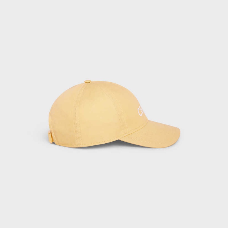 Yellow Celine BASEBALL IN COTTON Cap | CL-592365