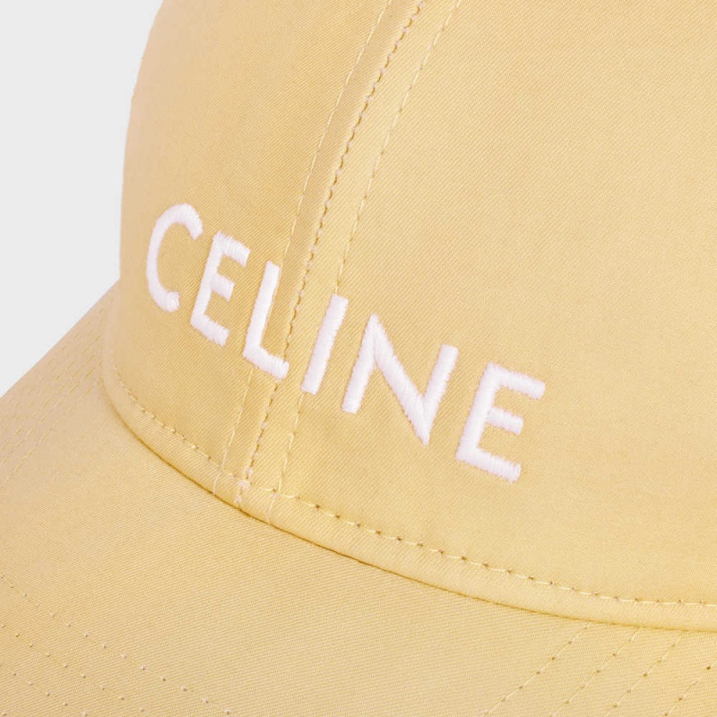 Yellow Celine BASEBALL IN COTTON Cap | CL-592365